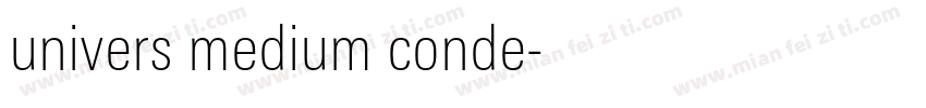 univers medium conde字体转换